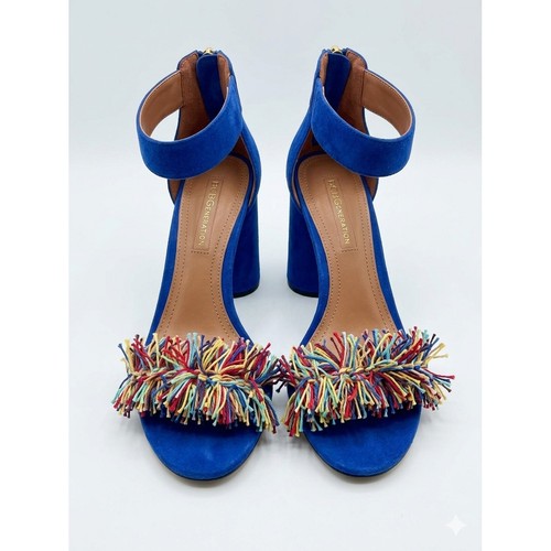 Bcbgmaxazria blue suede block - suede,