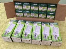 Job lot 16 x 15W Sylvania ES/E27 compact fluorescent lamps 2700K