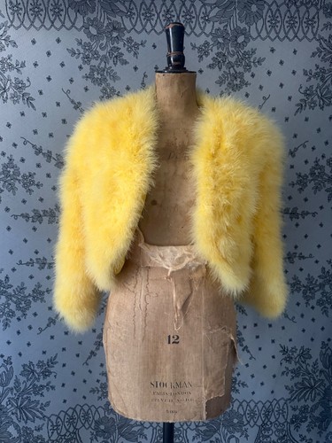 Vintage yellow feather - 70's,
