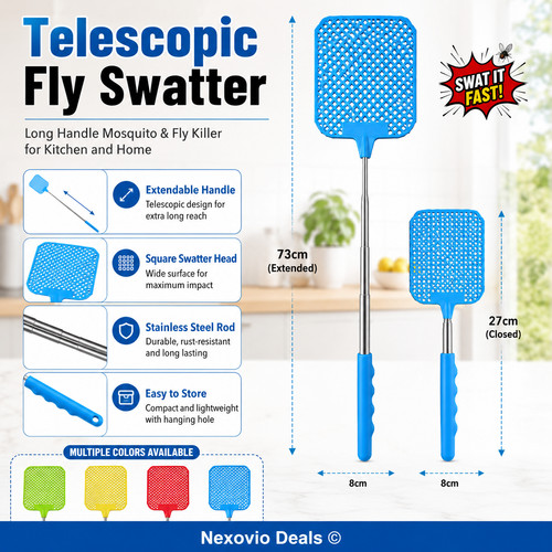 Fly swatter telescopic - swatter,