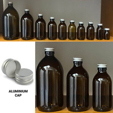 Amber glass bottles for soap - amber,