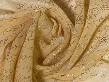 Soft Chiffon Fabric Sheer Lame Work Georgette Chiffon Dress Fabric 58"