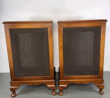 Vintage Speaker Cabinets By Period High Fidelity (S51) Decorative Wooden Stands 