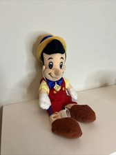 Vintage Walt Disney Pinocchio  10” Beanie Plush Teddy Toy 1990s