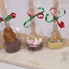 Handmade Personalised Hot Chocolate Stirrers/spoons/ Gift/ Christmas