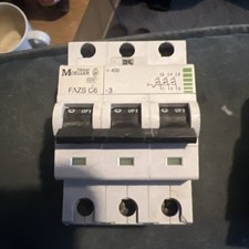 moeller fazs c6 3 pole mcb