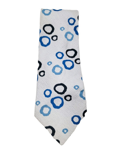 Charvet necktie white blue - charvet,