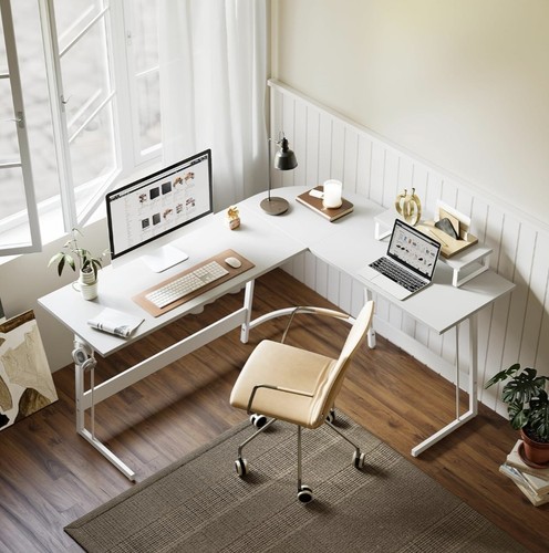 Shape white desk - brand, new