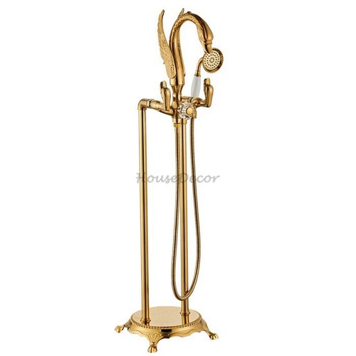Luxury gold swan freestanding - luxury,