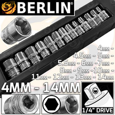 BERLIN Socket Set 1/4" Drive