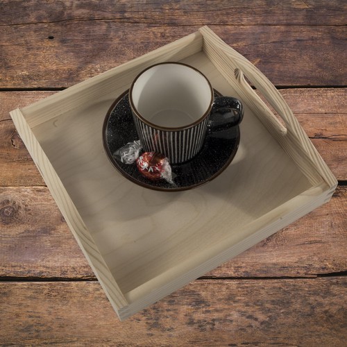 Small square wood unpainted - small,