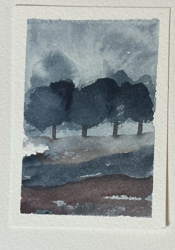 Aceo moody trees - aceo,
