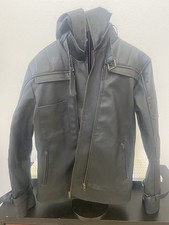 Batman Arkham Knight Black And Red Leather Jacket Vest Combo Size Large