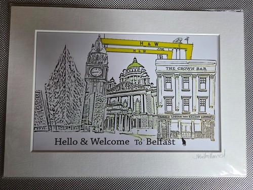Belfast print harland and