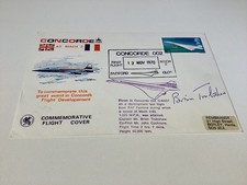 First Day Cover Concorde signed  Brian Trubshaw Development Flight 12/11/1970
