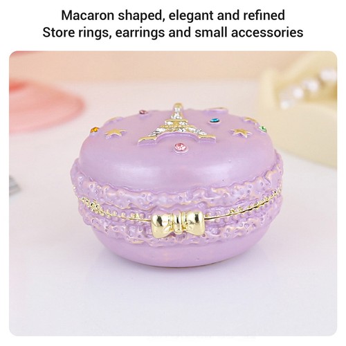 Enamel macaron trinket box - macaron,