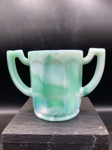 Imperial green slag glass - imperial,