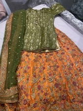 Green and Orange Asian Mehndi