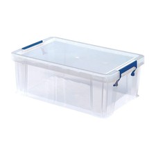 BANKERS BOX 10L Plastic Storage Boxes with Lids. ProStore Super Strong Plastic