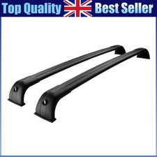 Pair Roof Rails Rack Black