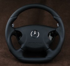 OEM Mercedes Steering WheeI flat bottom paddle E55AMG W211 custom thick soft