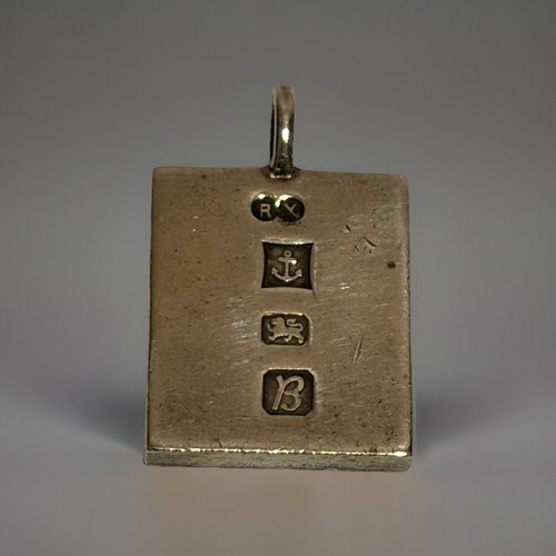 Solid silver ingot - ingot, pendant