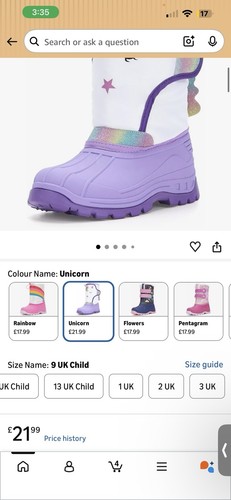 Girls winter snow boots - snow, rain