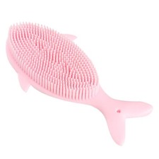 Silicone Baby Kids Bathing Shower Brush Cleansing Massaging Scrubber