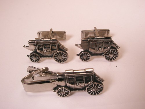 Stage coach vintage cuff links - coach,