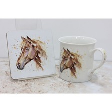 Horse Mug & Coaster Set
