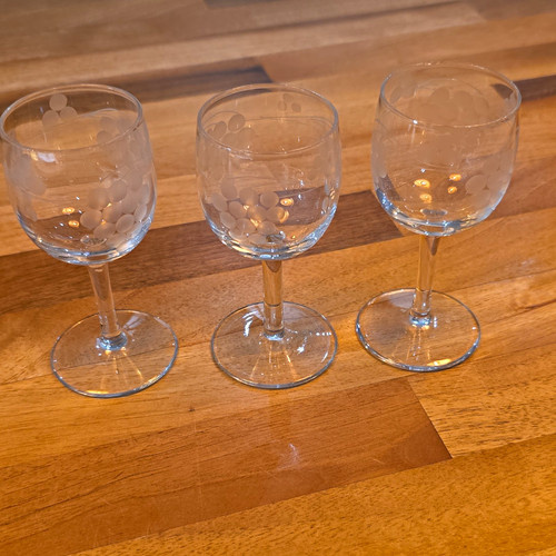 Set clear glass stem - clear,