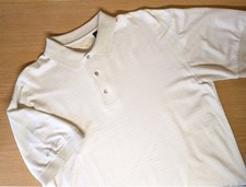 Ben Hogan Double Mercerized Polo Shirt 100% Cotton Beige Golf Smart Medium