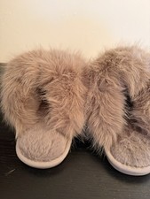Ladies Fluffy Mule Slippers