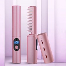 Adjustable Portable Anti-scald Design Hair Comb Multi-Function Straightener