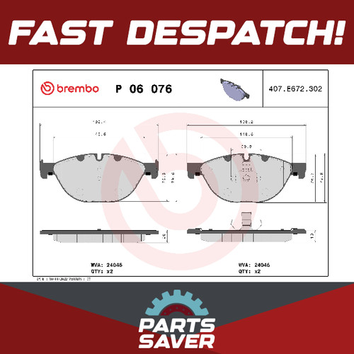 Brake pads set front - brake,
