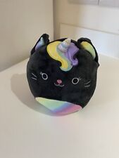 Squishmallow CAYLEE The Black Cat Unicorn 7.5” Plush Black Cat Unicorn Preloved 
