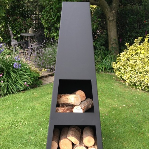 Outdoor chimenea log burner - chimenea,