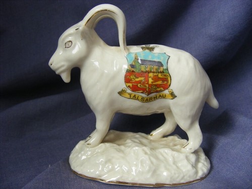 Swan crested china welsh - swan, goat