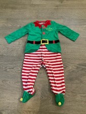 9-12 Month Elf Christmas Baby Grow