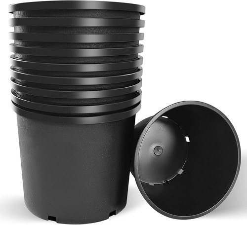 Pots gallon black - of,