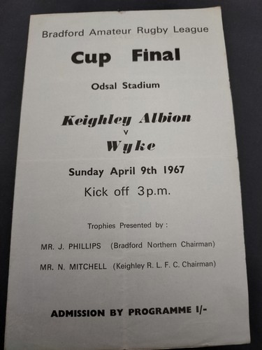 Bradford amateur cup final - bradford,