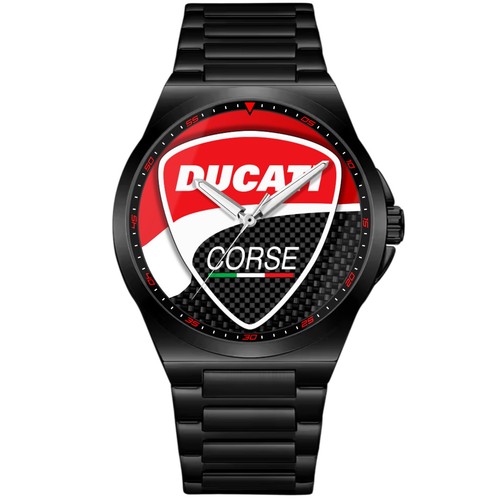 Black steel wrist watch fan - black,