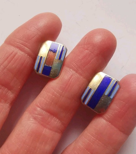 Vintage gold tone enamel - vintage,