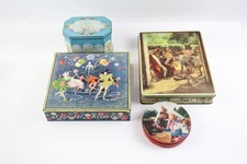Huntley & Palmers Advertising Confectionery Tins Antique Vintage Carnival Ships 