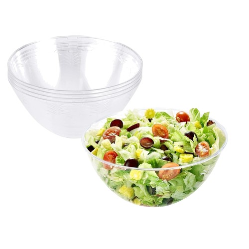Large clear plastic serving - large,