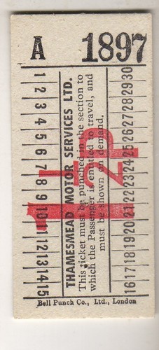 Bus tram ticket thamesmead - bus,