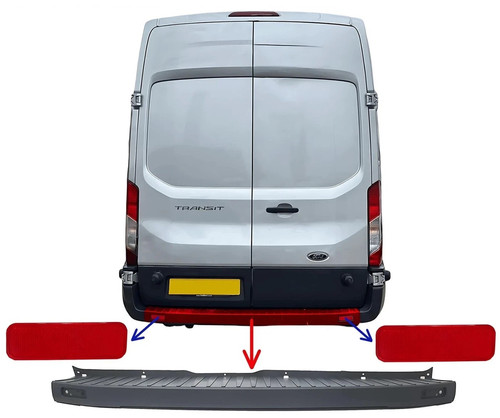 Rear bumper step reflector - step, &