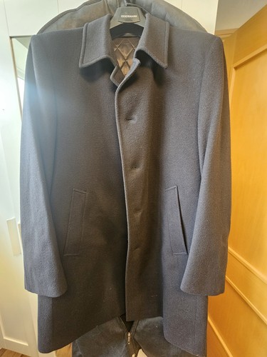 Men wool overcoat - overcoat, (black)