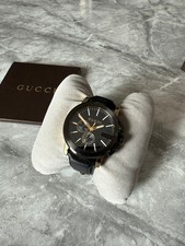 Gucci G Chrono Men's Black Chronograph Watch with Box