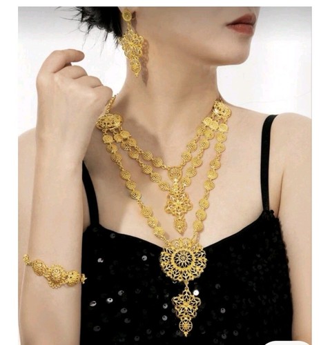 Indian asian gold necklace - gold,